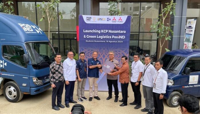 PosIND dan Mitsubishi Hadirkan Green Logistic di IKN, Pakai Fuso eCanter dan L100 EV